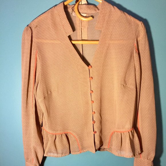 Darling Sheer Blouse NWT - Picture 1 of 8